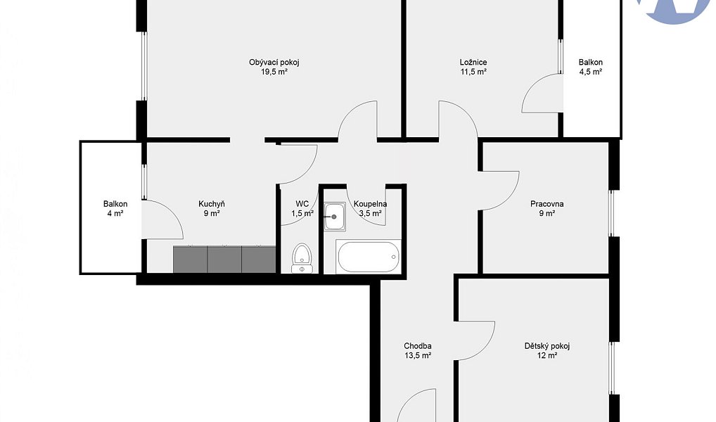 Prodej bytu 4+1 80 m², Čkyně – náhled fotky 6