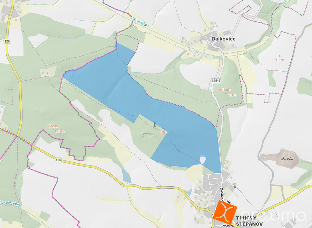 Prodej lesa 10 721 m²