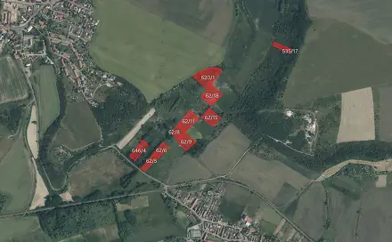 Prodej pole 45 996 m², Staňkovice - Tvršice, okres Louny