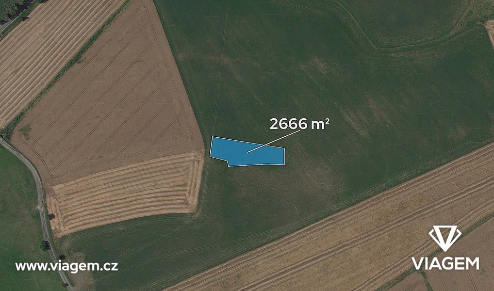 Prodej pole 666 m², Jičíněves – náhled fotky 2