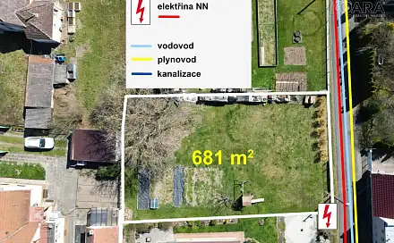 Prodej stavebního pozemku 681 m², Klabava, okres Rokycany