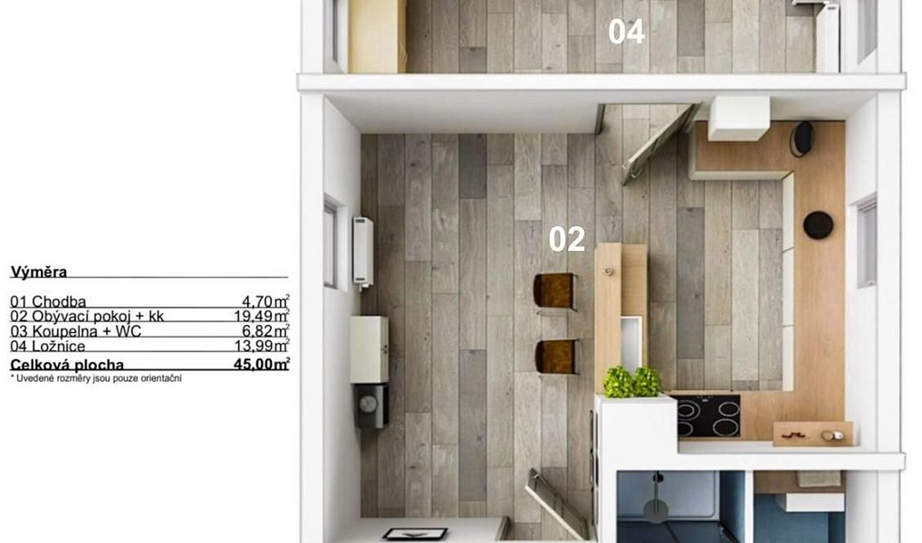 Prodej bytu 2+kk 45 m², Jesenice – náhled fotky 12