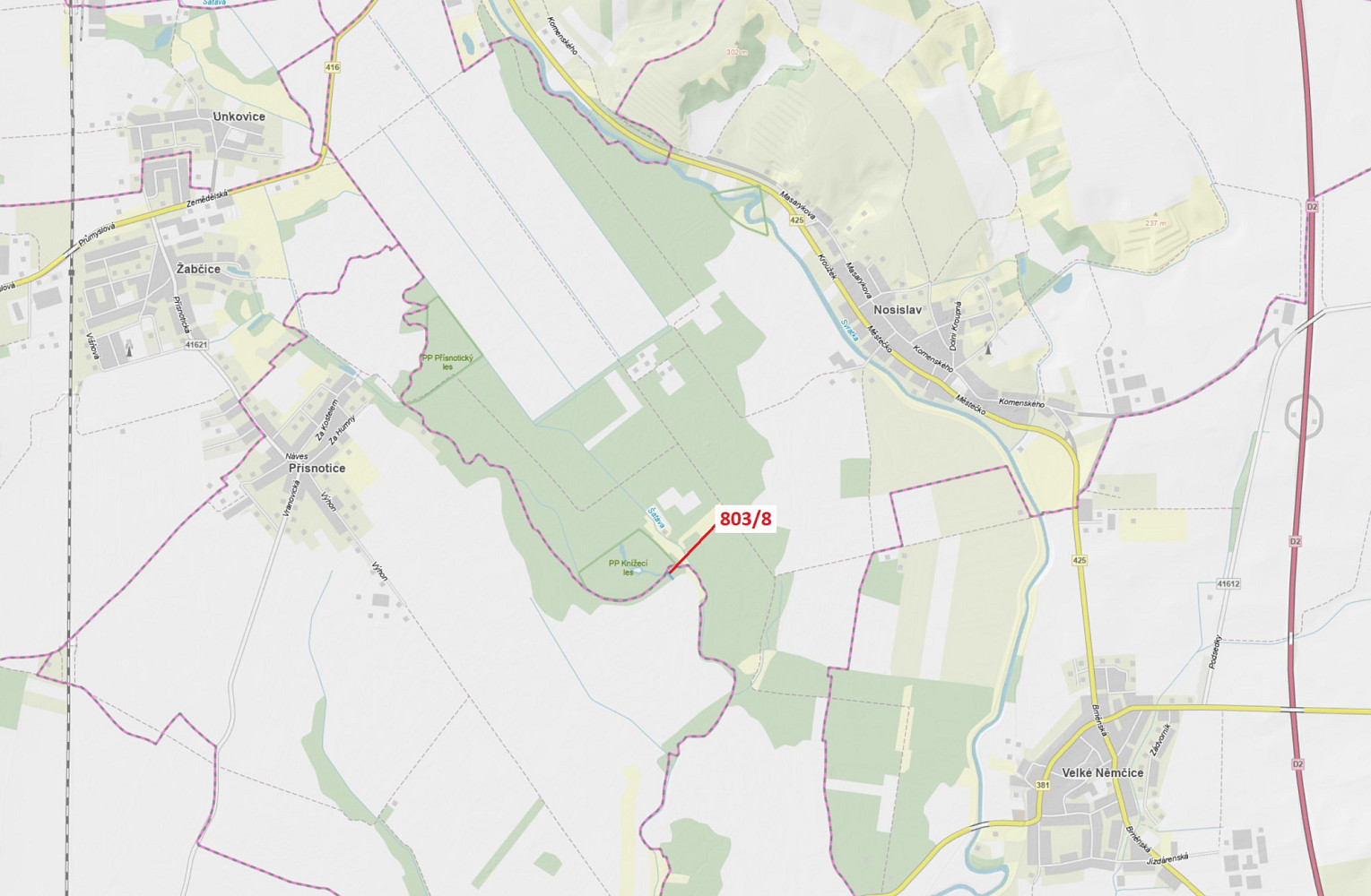 Dražba lesa 574 m²