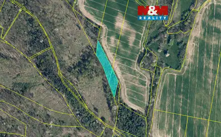 Prodej lesa 4 458 m², Kravaře, okres Česká Lípa
