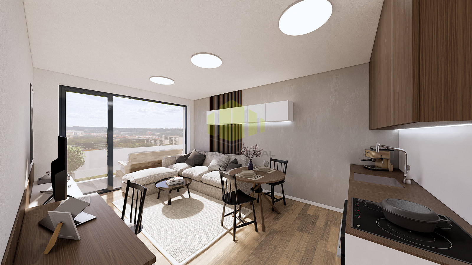 1+kk Apartment in Olomouc, Povel – pohled 2