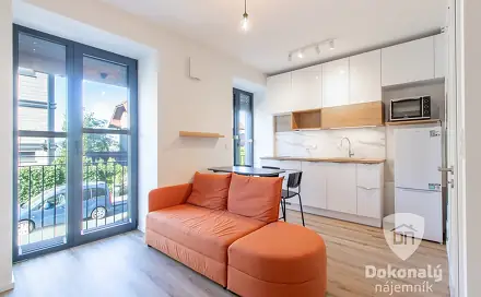 Pronájem bytu 1+kk 26 m², Na Topolce, Praha 4 - Nusle