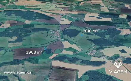 Prodej pole 589 m², Újezdec, okres Prachatice