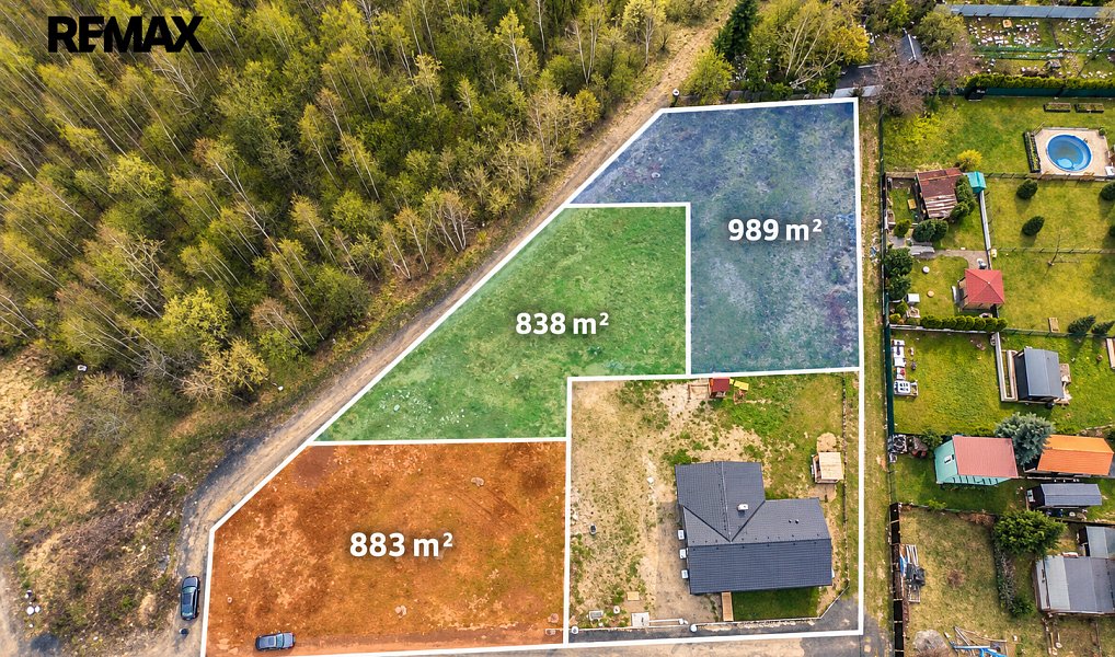Prodej stavebního pozemku 838 m², Košťany – náhled fotky 2