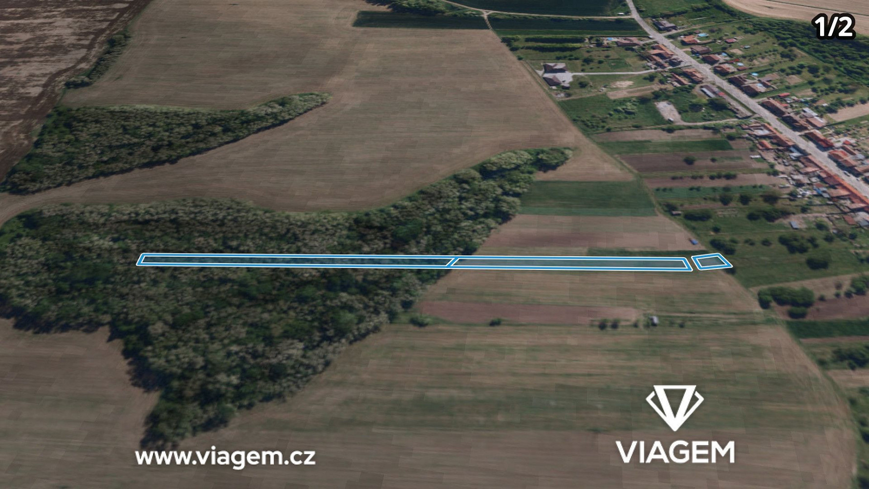 Prodej pole 969 m² – fotografie 2