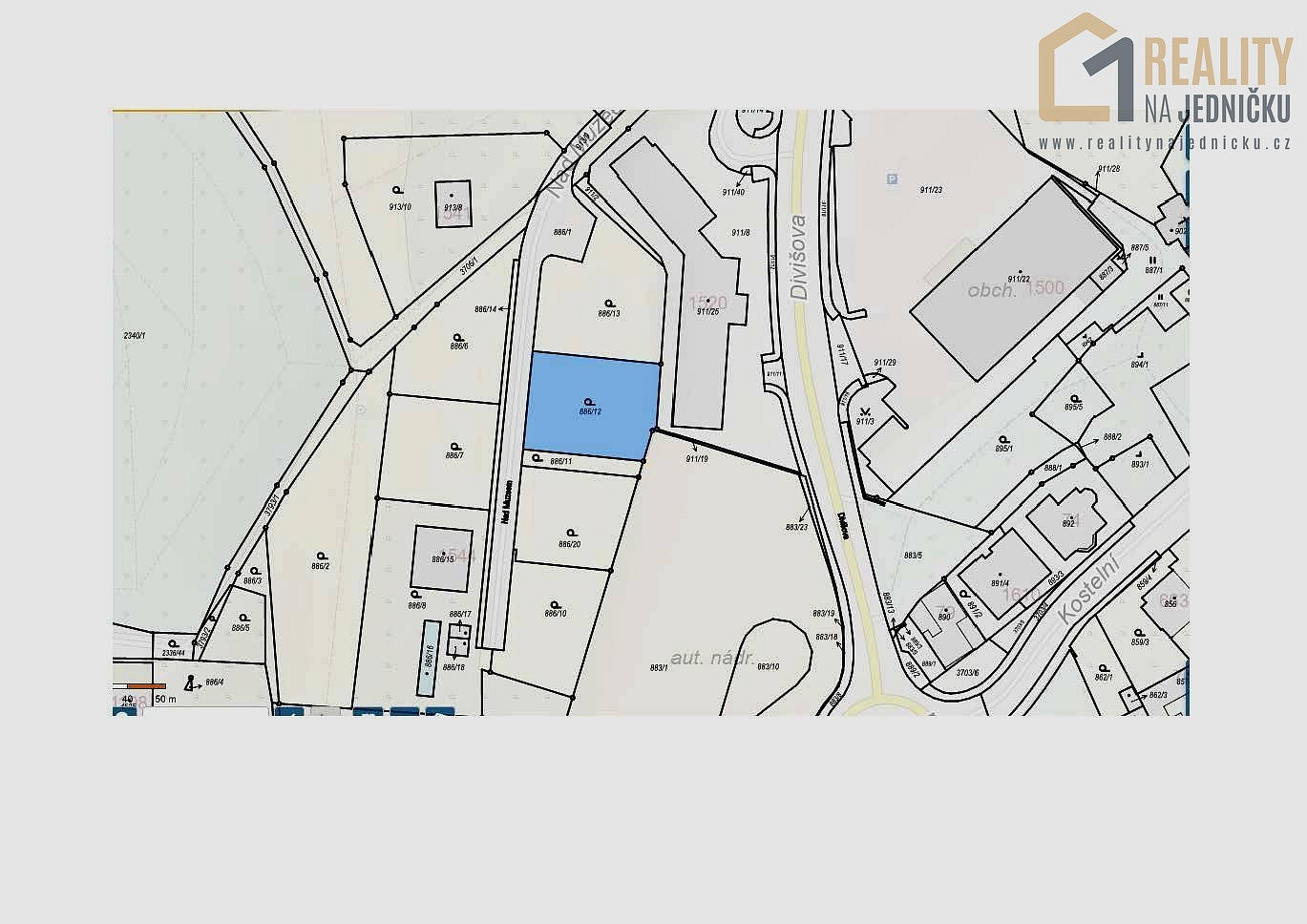 Prodej stavebního pozemku 865 m²