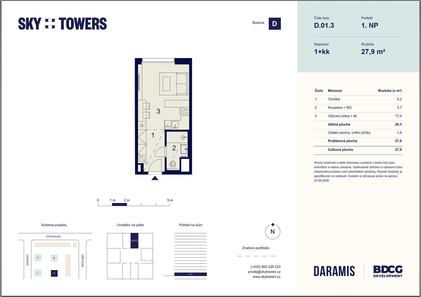 Prodej bytu 1+kk 26 m² – fotografie 4