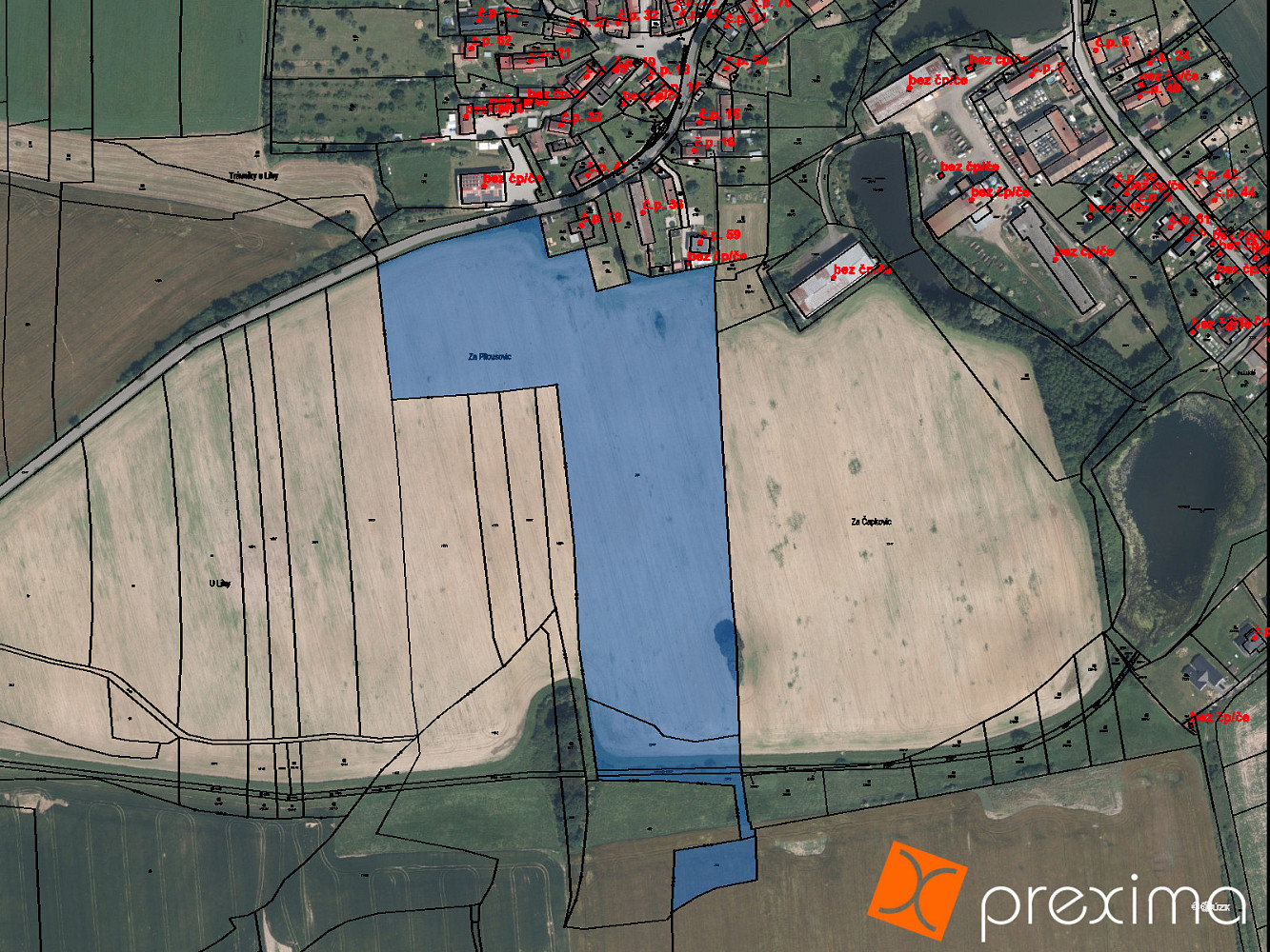 Prodej pole 6 039 m²