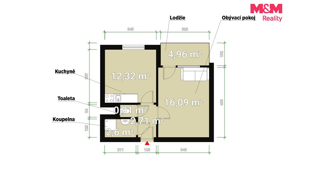 Pronájem bytu 1+1 34 m², Plzeň – náhled fotky 4