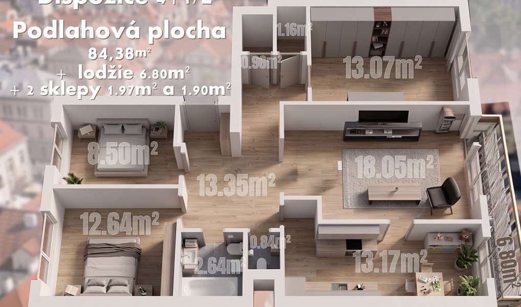 Prodej bytu 4+1 84 m², Praha – náhled fotky 34