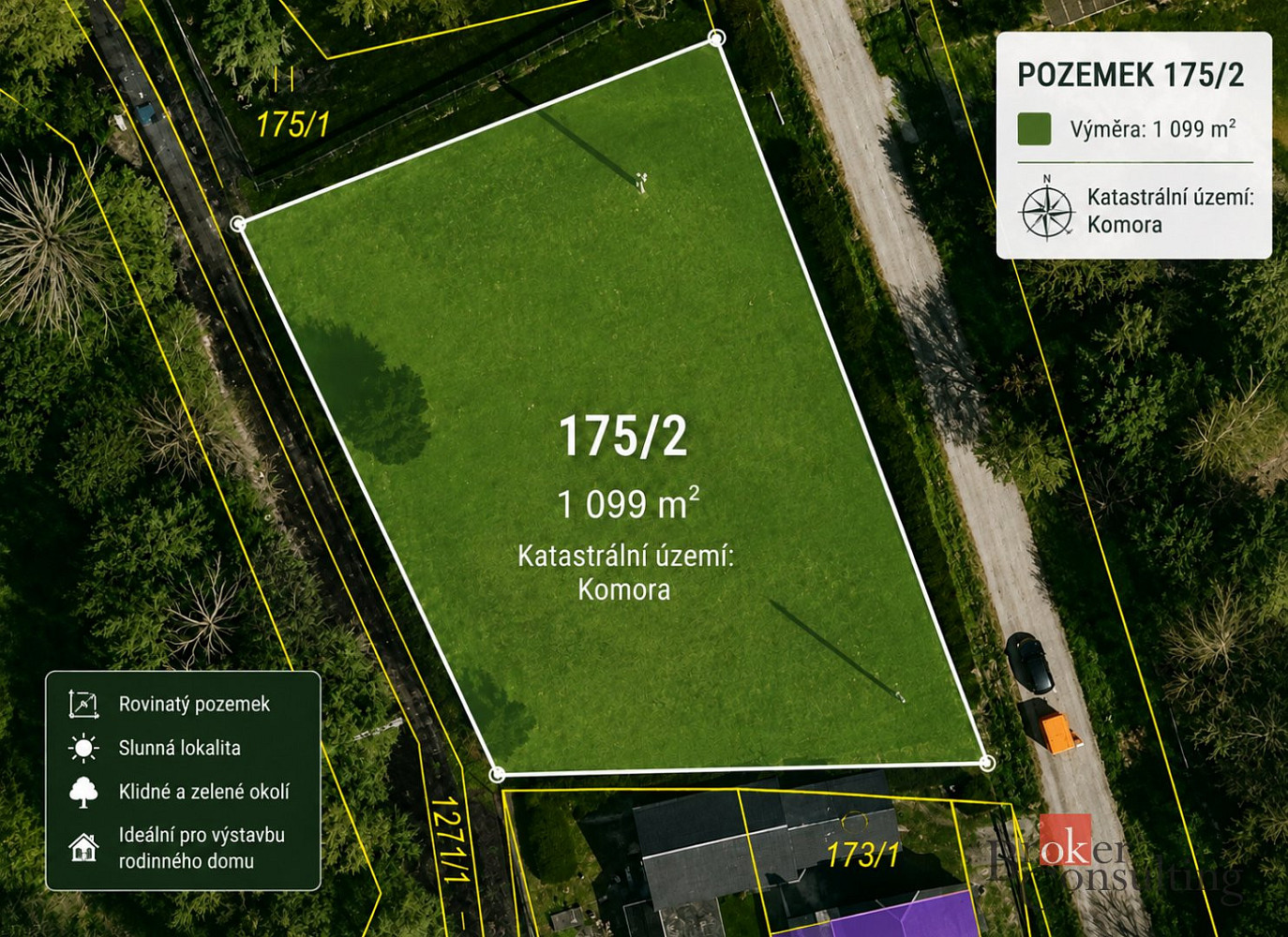 Prodej stavebního pozemku 1 099 m² – fotografie 2