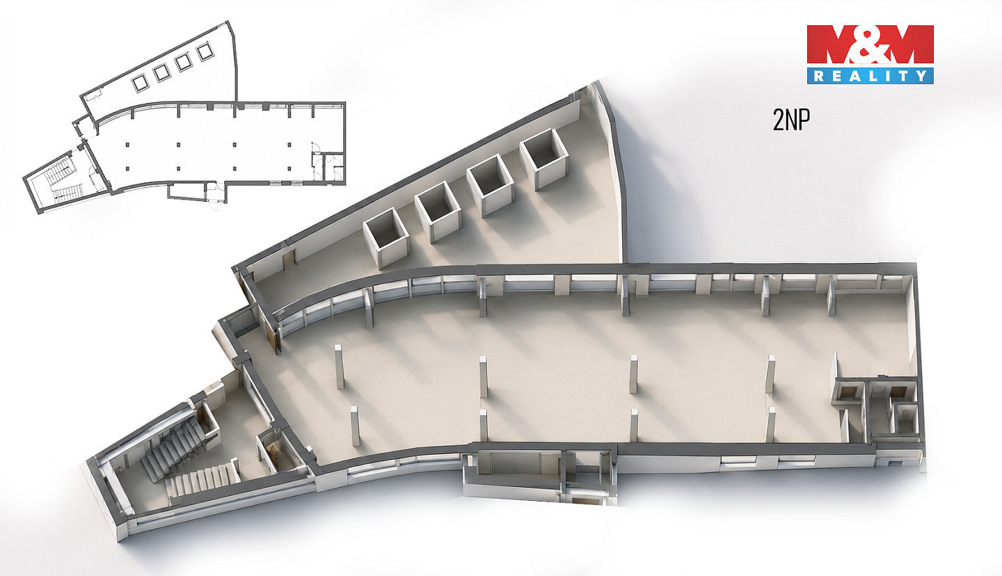 Pronájem kanceláře 172 m² — photo 2