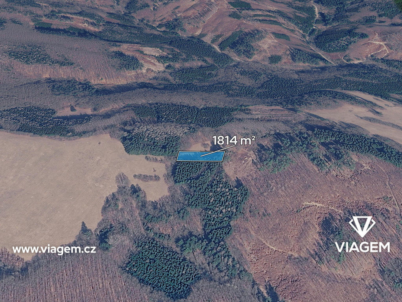 Prodej pole 1 814 m²