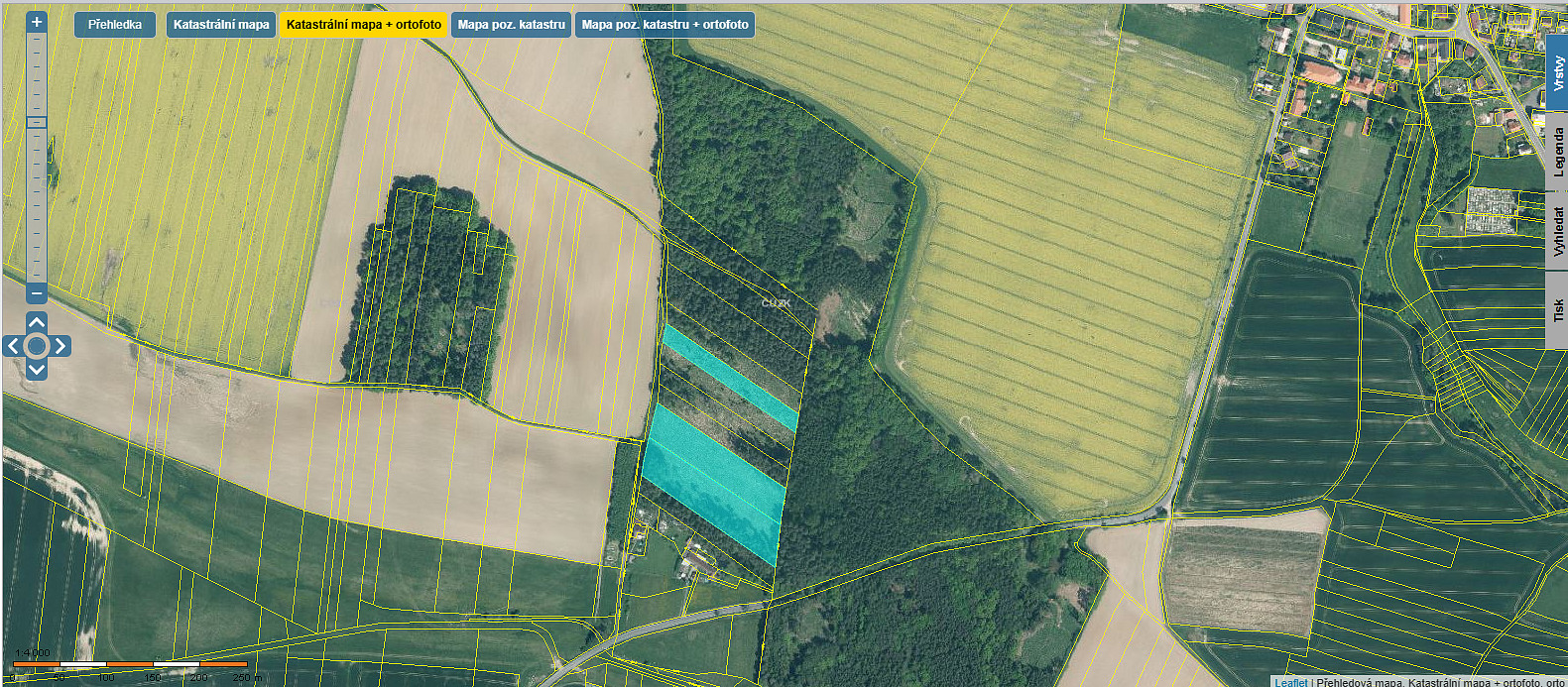 Prodej lesa 17 884 m²