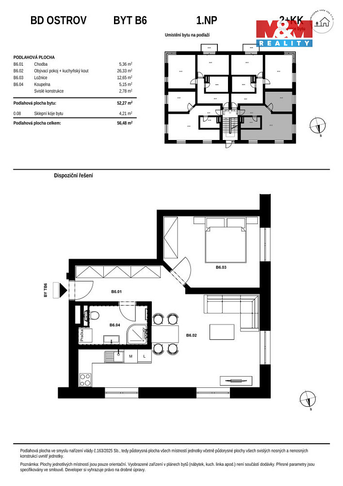 Prodej bytu 2+kk 56 m² – fotografie 5