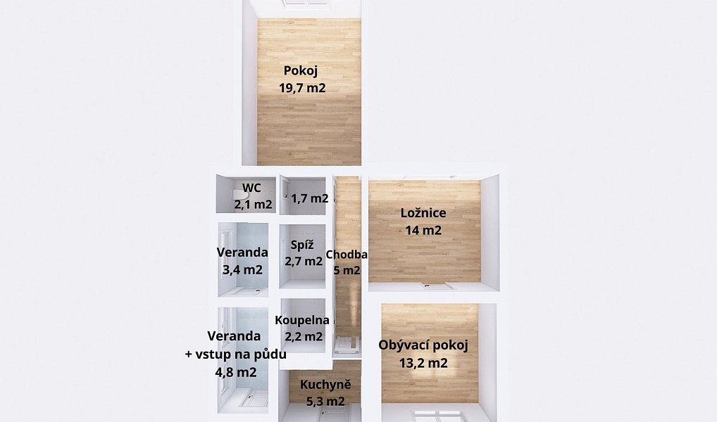 Prodej domu 74 m² s pozemkem 750 m², Bílá Lhota – náhled fotky 6
