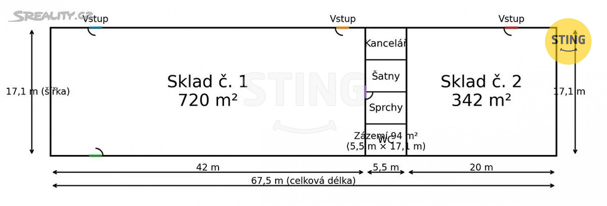 Pronájem skladovacích prostor 1 156 m² – fotografie 4