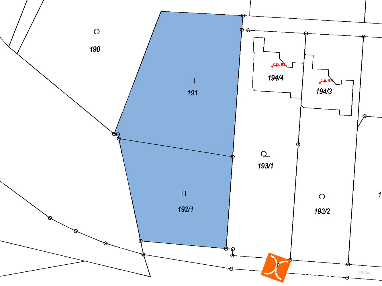 Prodej stavebního pozemku 2 090 m² – fotografie 2