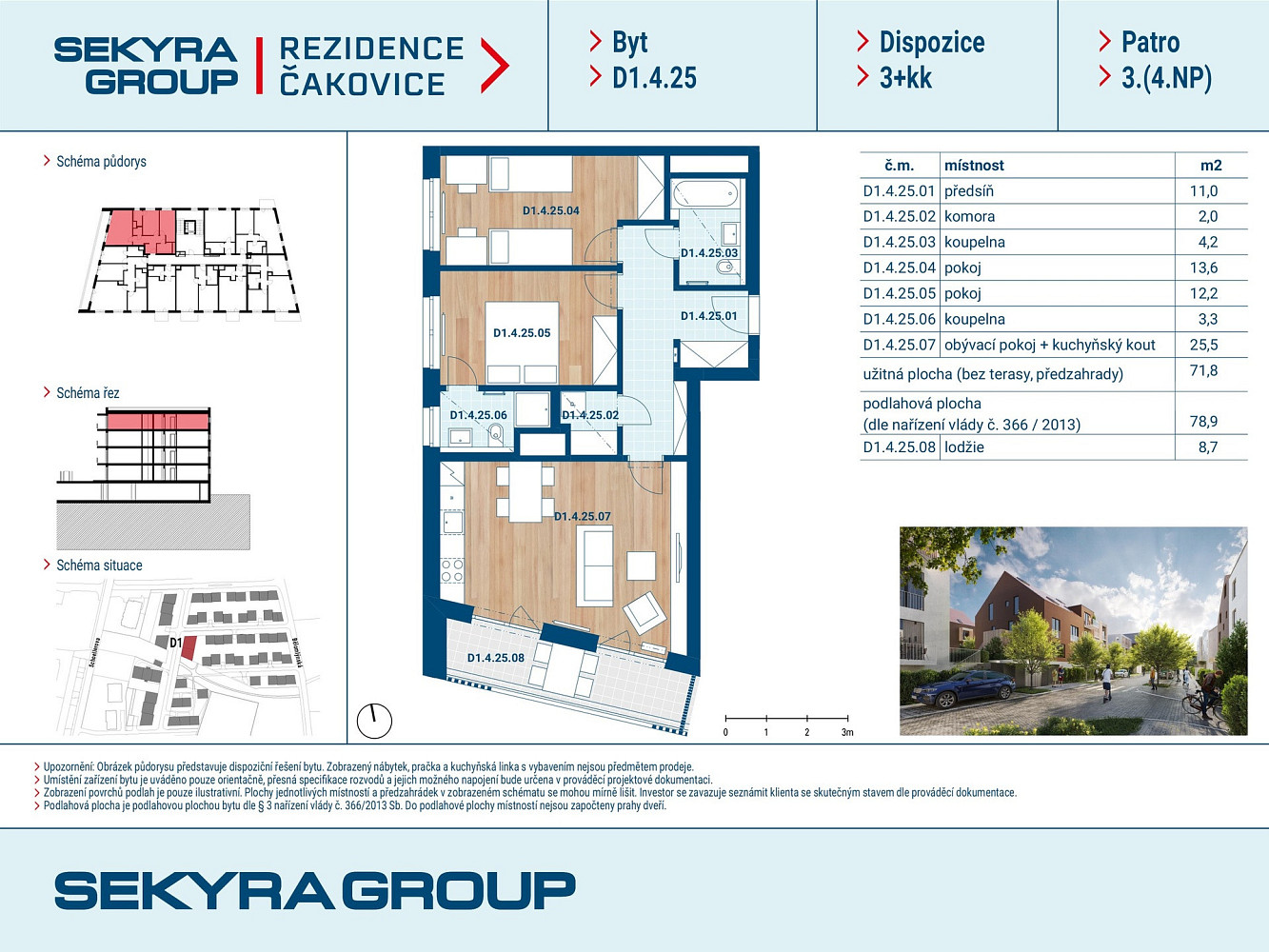 Prodej bytu 3+kk 71 m² – fotografie 2