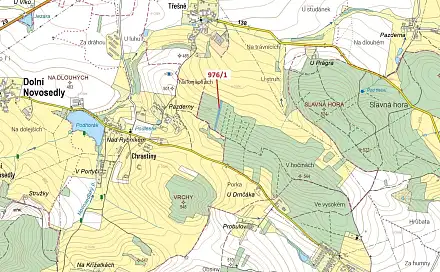 Dražba lesa 5 696 m², Záhoří