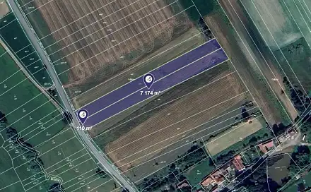 Prodej pole 7 284 m², Předín, okres Třebíč