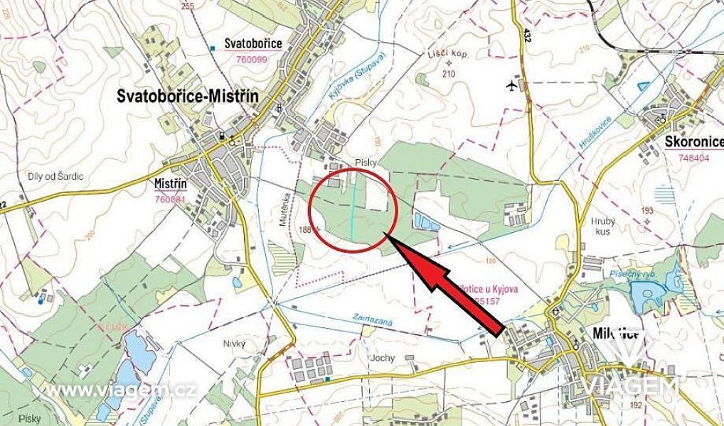 Prodej lesa 3 211 m², Svatobořice-Mistřín – náhled fotky 4
