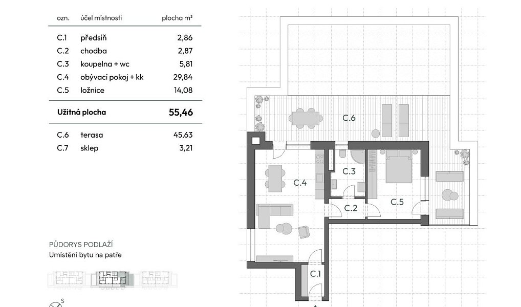 Prodej bytu 2+kk 104 m², Vyškov – náhled fotky 5