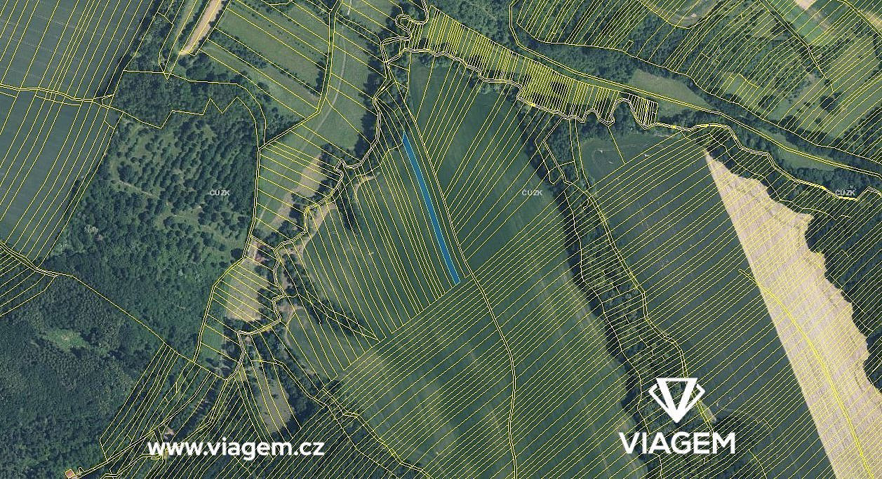 Prodej pole 594 m², Popovice