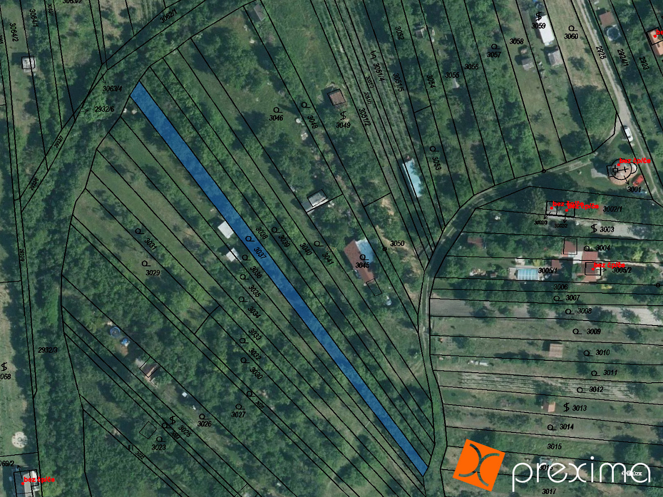 Prodej zahrady 604 m², Újezd u Brna