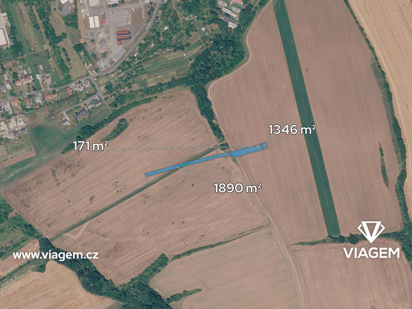 Prodej pole 3 407 m² – fotografie 2