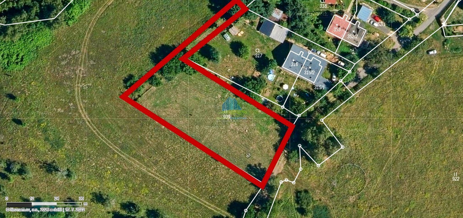 Prodej stavebního pozemku 2 674 m²