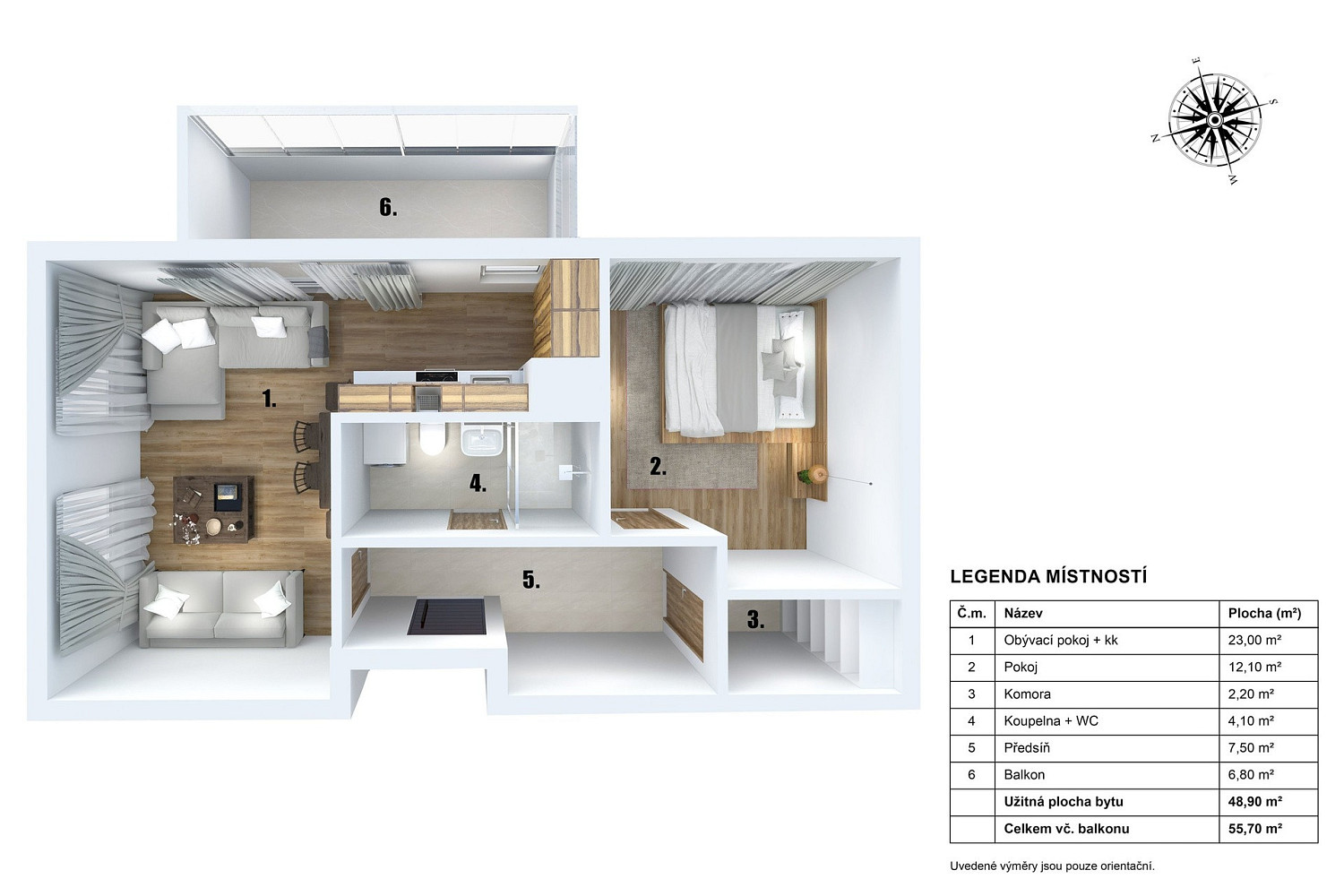 Prodej bytu 2+kk 62 m² – fotografie 4