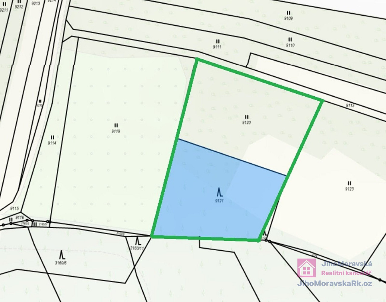 Prodej lesa 4 858 m²