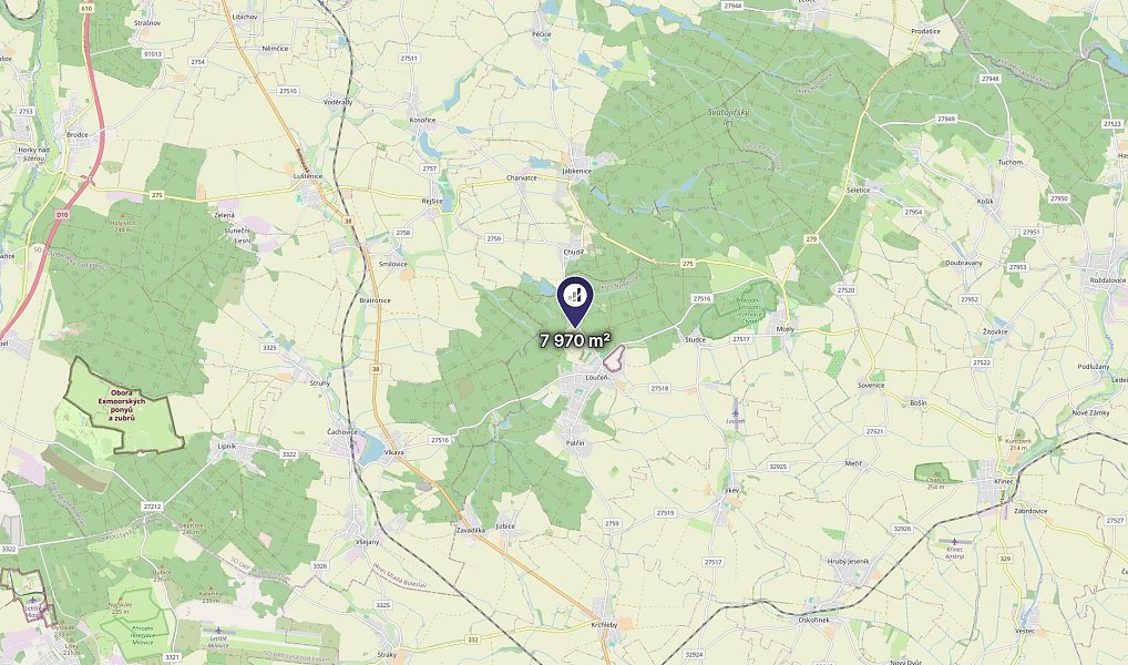 Prodej pole 1 594 m², Loučeň – náhled fotky 3