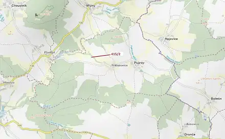 Dražba lesa 1 251 m², Mlýny