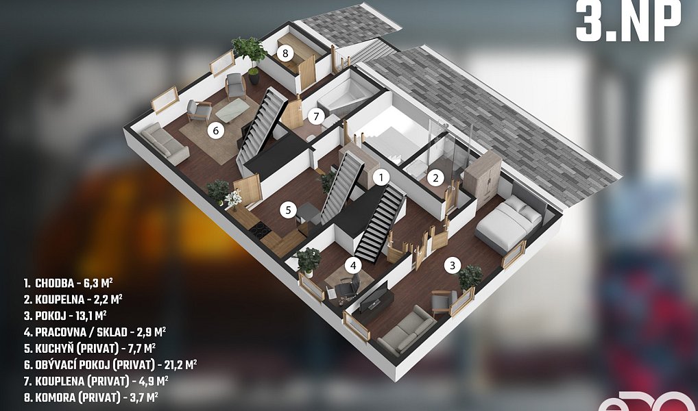 Prodej ubytovacího objektu 290 m², Loučná pod Klínovcem – náhled fotky 16
