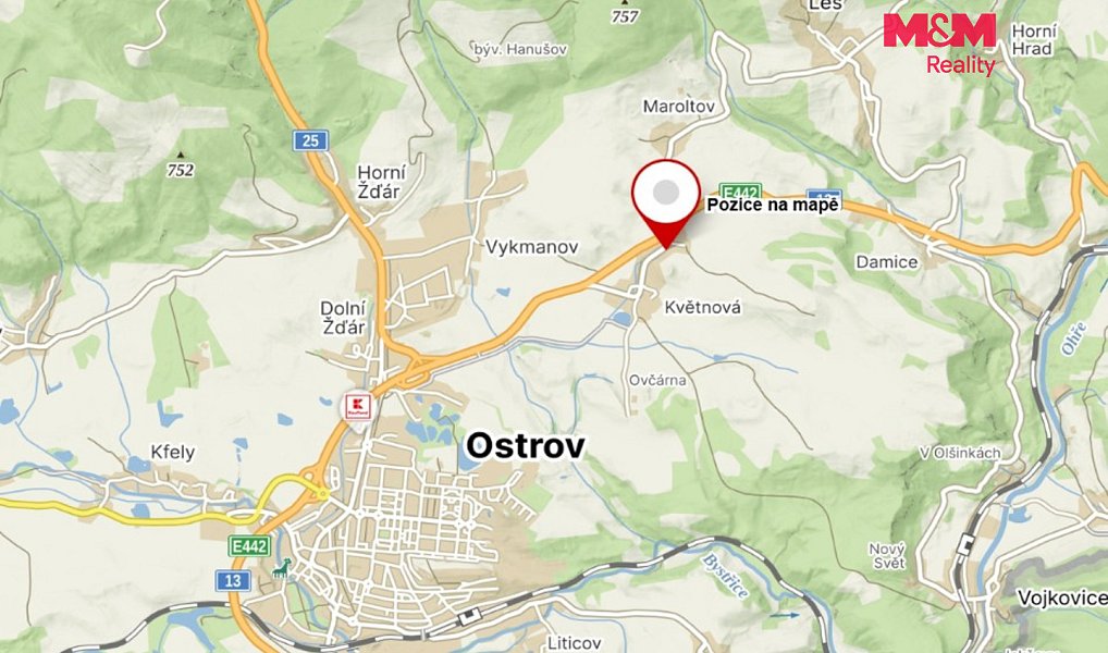 Prodej stavebního pozemku 1 326 m², Ostrov – náhled fotky 7
