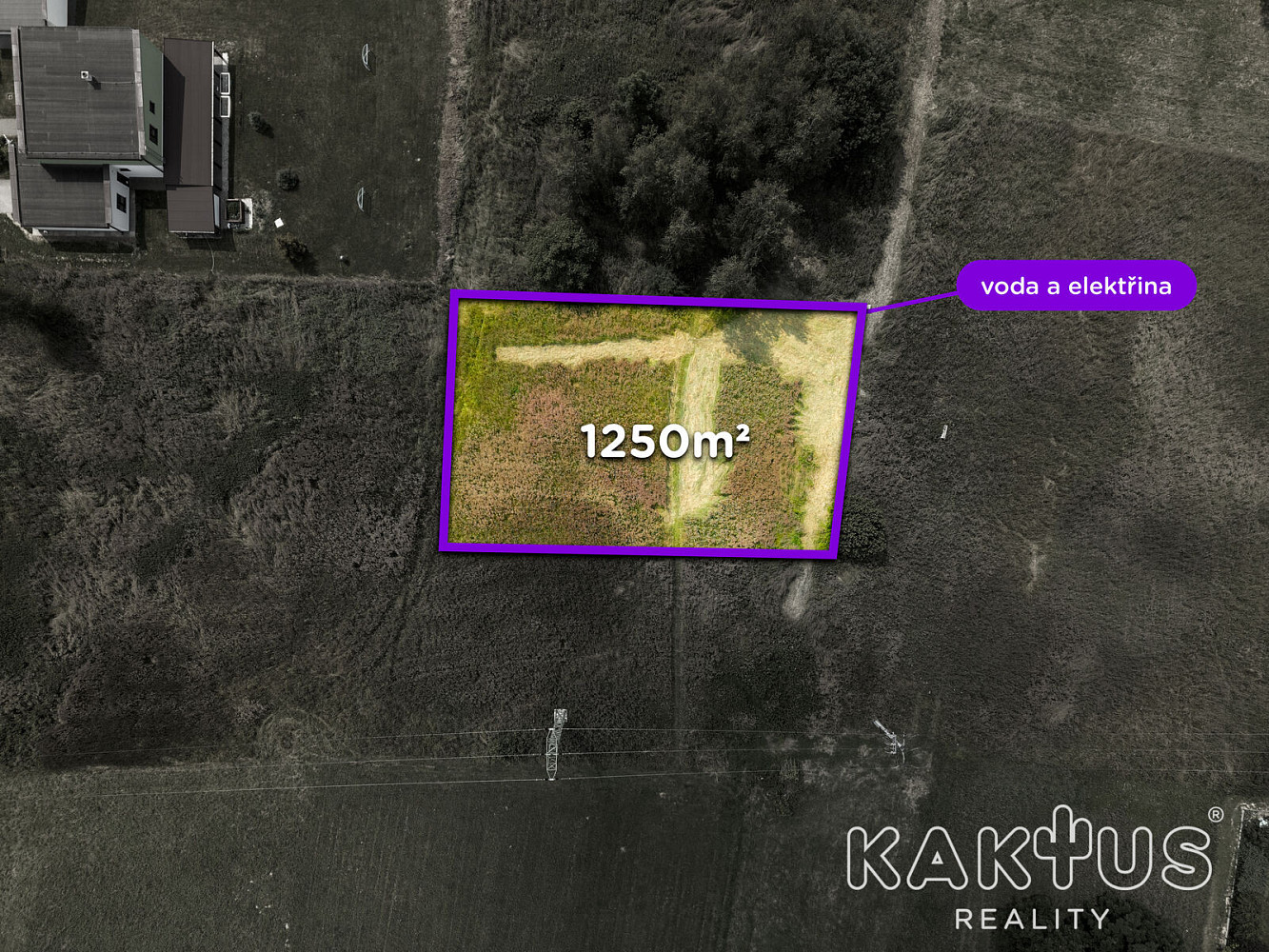 Prodej stavebního pozemku 1 250 m² – fotografie 3
