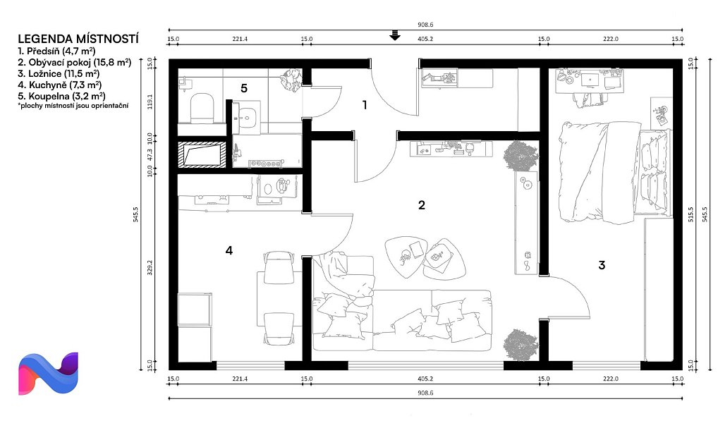 Prodej bytu 2+1 44 m², Olomouc – náhled fotky 11
