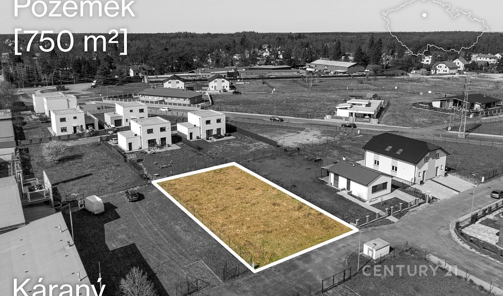 Prodej stavebního pozemku 750 m², Káraný – náhled fotky 6