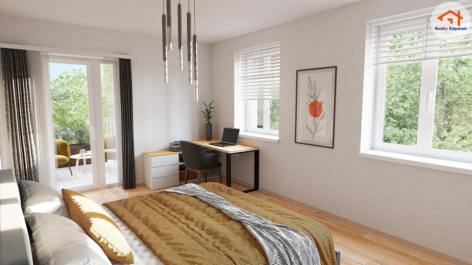 Piso de 2 habitaciones, 74 m²