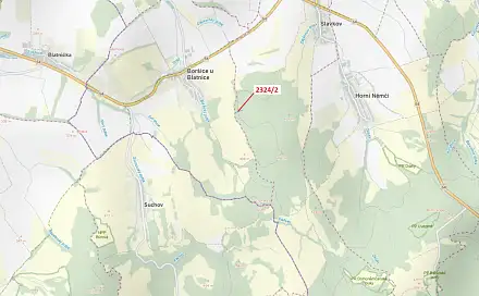 Dražba lesa 1 060 m², Boršice u Blatnice