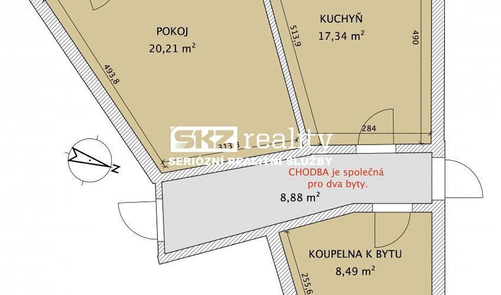 Pronájem bytu 1+1 46 m², Rumburk – náhled fotky 2