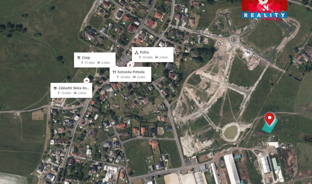 Prodej stavebního pozemku 1 100 m², Kolová – náhled fotky 12