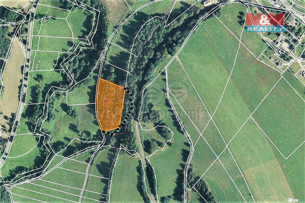 Prodej lesa 9 502 m²