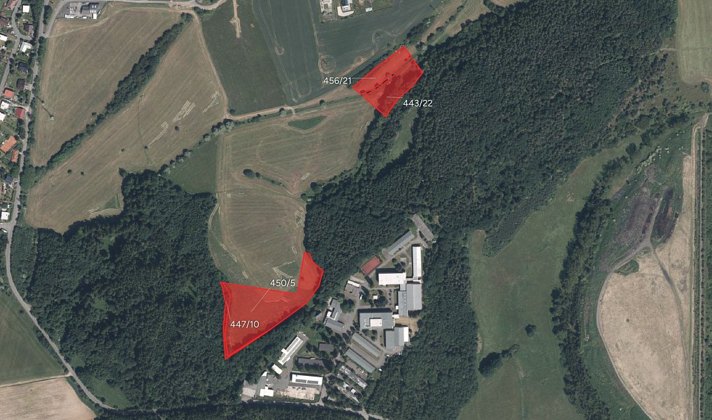 Prodej pole 9 696 m², Dubno – fotka 1 z 3